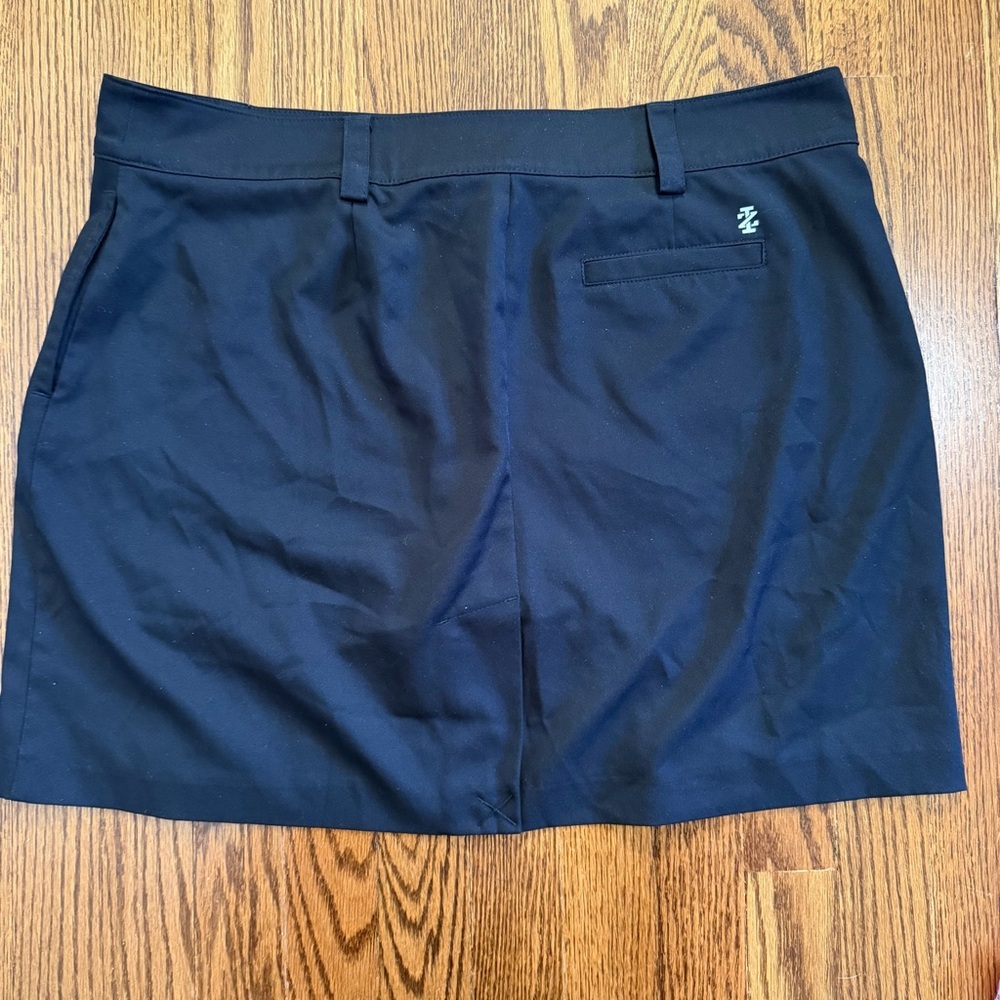 Izod Golf Ladies Black Pleated Skirt w/ Shorts Size 14 - Picture 6 of 10